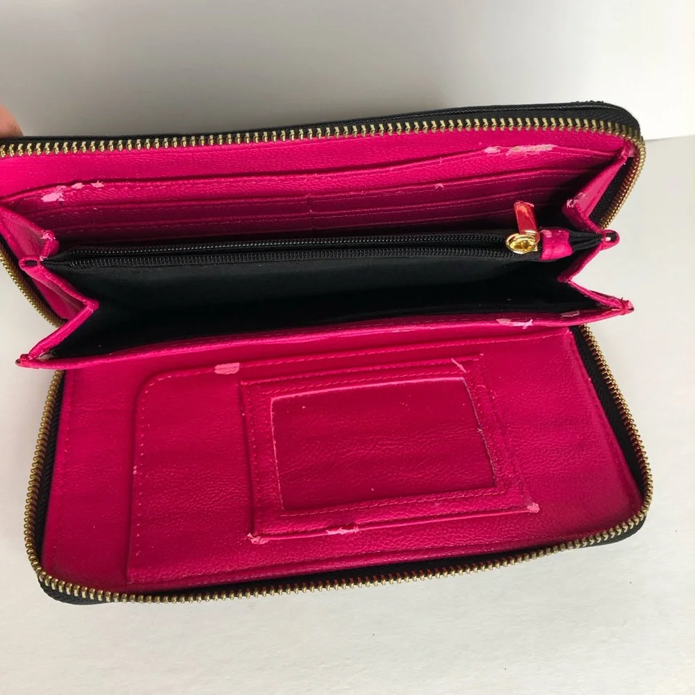 Betsey Johnson Black Bow Wristlet
